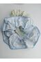 Women's Textured Floral Pattern Checkered Scrunchie Hair Clip Set of 2 - 3