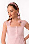 Cotton Maternity Nightgown and Dressing Gown Set with Nursing Features Effortt - Powder - 5