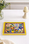 Patterned Plexiglass Tray for Serving and Presenting with Transparent Handles 35cm X 25 cm