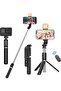 Selfie Stick Tripod with LED Fill Light 170cm – 3 in 1 Bluetooth Remote Wireless Selfie Stick Stand for Phone, Vlogging, Live Streaming & Video Recording