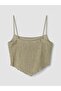 Lcw Vision Khaki Rope Strap Asymmetrical Cut Women's Tank Top - 8