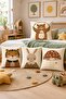 Friends with Eyes Closed Patterned 4-Piece Children's and Baby Pillowcase Set - 2