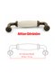 Cream Antique Yellow Porcelain Handle 96 mm 9.6 cm Furniture Drawer Cabinet Cupboard Door Handle - 3