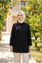 Women's Muslin Fabric Oversized Shirt Tunic with Adjustable Sleeves and Pockets - 6