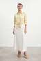 Women's Shirt with Buckle Detail - 10795Gml Yellow