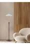 LED American Retro Pleated Floor Lamp Bedroom Warm Bedside Lamp 3-Color Lighting Foot Switch 12w Led Light Source - 2