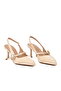 Beige Women's Heeled Shoes - 3