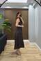 Mireva Strappy Midi Dress Brown - 5