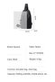 Sling Crossbody Bag Small Shoulder Backpack for Men Waterproof Slim Chest Bags Casual Daypack for Travel Cycling - 5