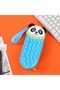 Panda Soft Silicone Pop-It Fidget Pencil Case Pen Holder with Zipper - Animal Designs Panda