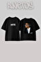 Kanye West_56 Design Printed Unisex Oversize Black Tshirt