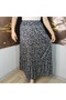 Jersey Fabric Floral Bohemian, Long Skirt, Elastic Waist, 3-Layer Ruffle Mevlana - 4