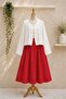 Red Polka Dot Poplin Balloon Skirt - 2