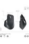 MX Keys S Combo - Performance Wireless Keyboard and Mouse with Palm Rest, Customizable Illumination, Fast Scrolling, Bluetooth, USB C, for Windows, Linux, Chrome, Mac - Graphite, ARA Layout - 3