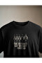 Cat Weight Guide Regular Unisex Black T-Shirt - 2
