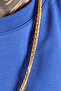 Mode XL Large Size T-Shirt with Bis Collar Los Angeles U26117 Cobalt Blue - 4
