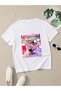 Manifest Powder Pink Zoktay Mina Esin Sueda Hilal Lidya Designed White T-Shirt