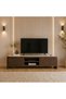 Tory TV Unit With 3Doors Up to 80 Inch - Walnut/Beige - 7