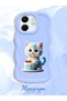Infinix Smart 9 Compatible Case Camera Protector Blue Silicone Couple Phone Case Cat Pattern - 2