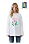 Wide Sleeve Oversize Long Sleeve Tshirt 100% Cotton Printed Summer Wear