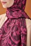 Riva Shawl Tencel Floral Dark Purple - 4