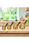 Brass Turkish Coffee Warmer Pot with Lid and Wooden Handle(H:6'.5''W:5''Capacity:650ml) - 5