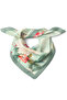 Pastel Peony Patterned Mint Green Scarf / Bandana – Elegant & Romantic 70X70 cm - 3