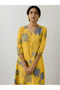 Yellow Viscose Floral Print Kurta Set - TRT2001 | Yellow - 2