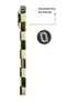 iPhone 17 Olive Checker Protect Slim Glossy Full Cover Print Camera Protected Phone Case - 4
