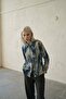 My Fashion Women's Abstract Patterned Velvet Woven Shirt - 4
