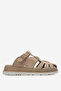 Women's Closed-Front Slippers Real Leather Rc 7006 Suede Beige