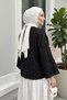 Tassel Detailed Kimono 2352 - Black - 5