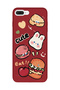 iPhone 8 Plus Compatible Printed Transparent Phone Case |   Collection: Snacktoon Delight