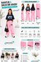 Summer Girls' Nyc Printed Pink Sweatpants and T-Shirt - 2