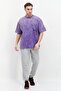 Men Sportswear Fit Short Sleeves Running T-Shirt, Purple - 3