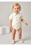Organic Cotton Linen Short Sleeve Summer Baby Boy Romper