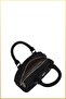Sofia Women's Baguette Hand and Shoulder Bag - Black - 4