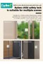 4-Piece Baby Safety Locks And Baby Safety Door Stopper, Sliding Window Safety Locks, Child Window Restrictor, Child Proof Door Guard, Children Security Locks for Sliding Windows, Door, Cabinets, Ideal - 6
