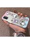 Samsung Galaxy A51 Compatible Silicone Edge Hard Back Case Couple Phone Case with Cartoon Pattern - 2