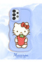 Samsung Galaxy A33 5g Compatible Case Camera Protector Blue Silicone Couple Phone Case Kitty Pattern - 2