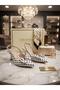 New Season Heel-Headed Shoes with Polka Dot Pattern, Bow and Buckle Details - 3