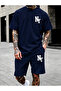 Men's Oversize Printed Shorts Set Casual and Sporty Style - 2