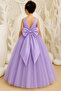Girl's Tulle Princess Evening Dress Double Breasted Collar - 2