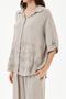 Women's Mink Italian 100% Linen Floral Embroidered Trousers - Linen Suit with Shirt Size 40 - 44 - 5