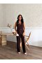 Women's Vest Pants Gold Button Detailed Stylish Two-Piece Set - 7
