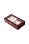 6-Watch and 3-Glasses Compartment Leather Organizer Box with Glass Lid |   Watch and Glasses Storage Box - 5