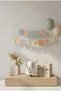 Macaron Colorful Happy Birthday Banner Pastel Birthday Party Ornament Hanging Lettering Decor - 4