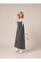 Smoked Salopet Long Denim Jeans Gilet Dress - 3