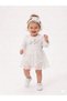 Cotton Floral Embroidered Bandana 2-Piece Baby Girl Dress - 2