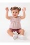 Cotton Soft Lycra Striped Cotton Baby Girl 2-Piece Shorts Set - 3